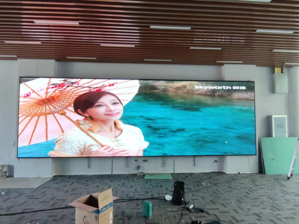 浦北P1.53led小间距屏安装案例